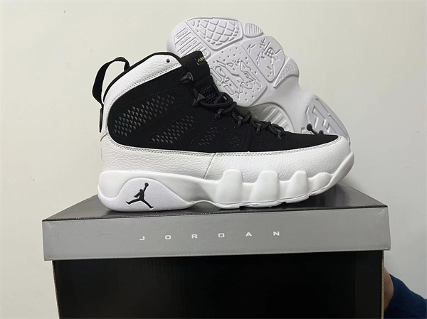 Men's Black White Running weapon Air Jordan 9 Shoes 018